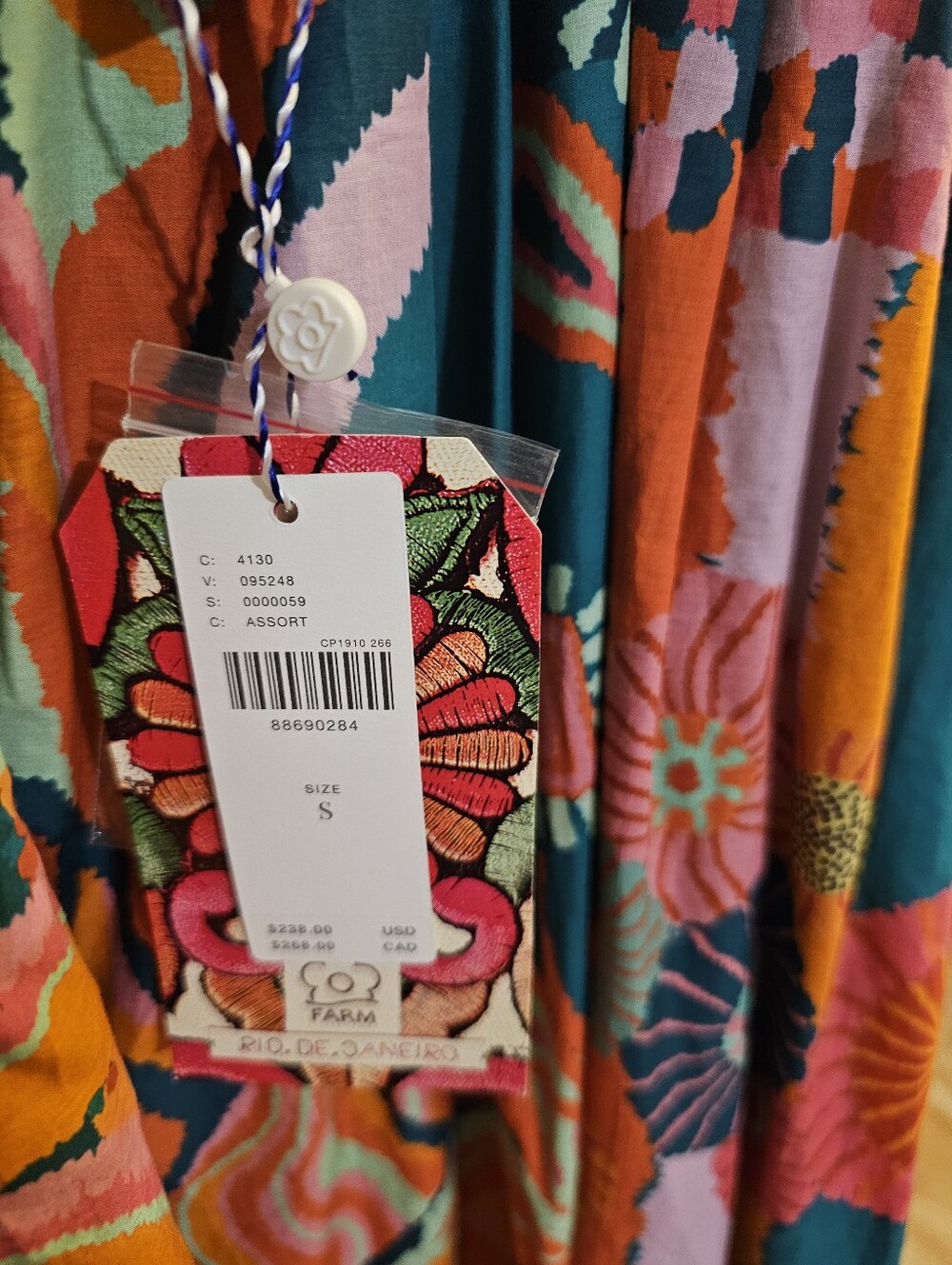 NWT- Farm Rio Dress - Picture 6 of 7